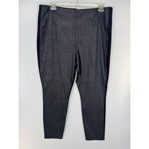 Lysse' Womens Pull-On Stretch High Rise Ankle Legging Pants Size 3X Black NWOT